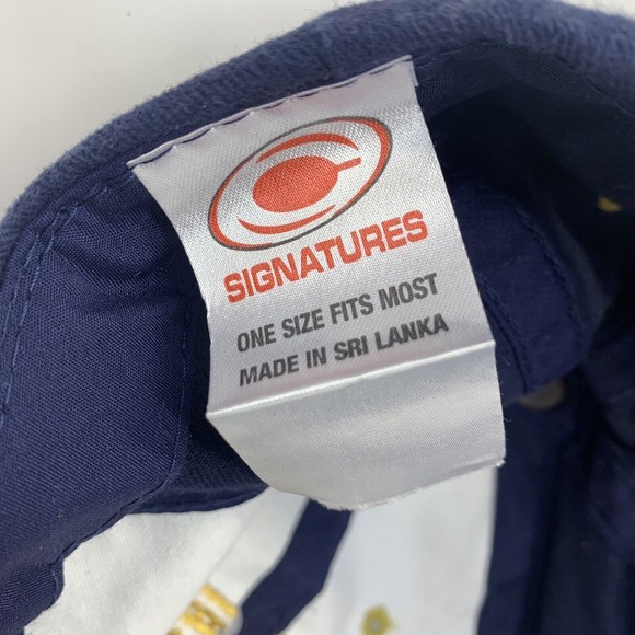 Vintage Notre Dame Fighting Irish Hat Blue Sports Cap Adjustable Strap - Picture 6 of 8